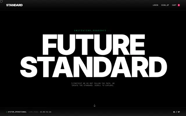 Future Standard Archive 데스크톱 화면