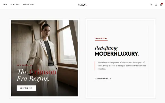 MXXVI Fashion 데스크톱 화면